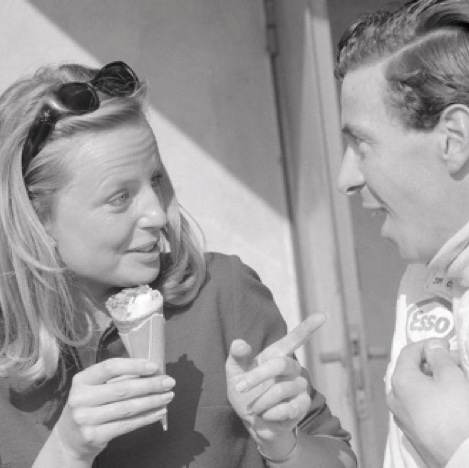 JIm et son amie Kates Eccles à Monza